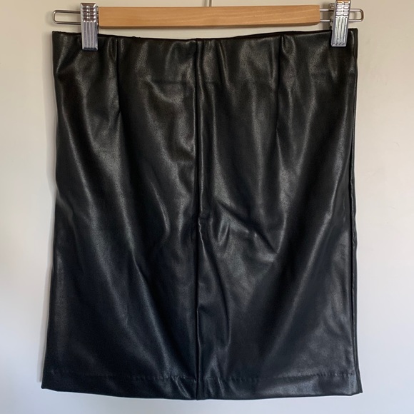 DYNAMITE Faux Leather Mini Skirt - Picture 2 of 5